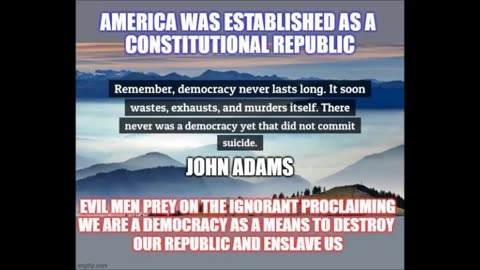 America is a Constitutional Republic