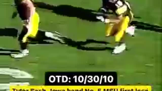 On This Day in 2010: Tyler Sash & Iowa Hand No. 5 Michigan State Their First Loss