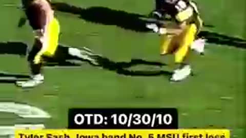 On This Day in 2010: Tyler Sash & Iowa Hand No. 5 Michigan State Their First Loss