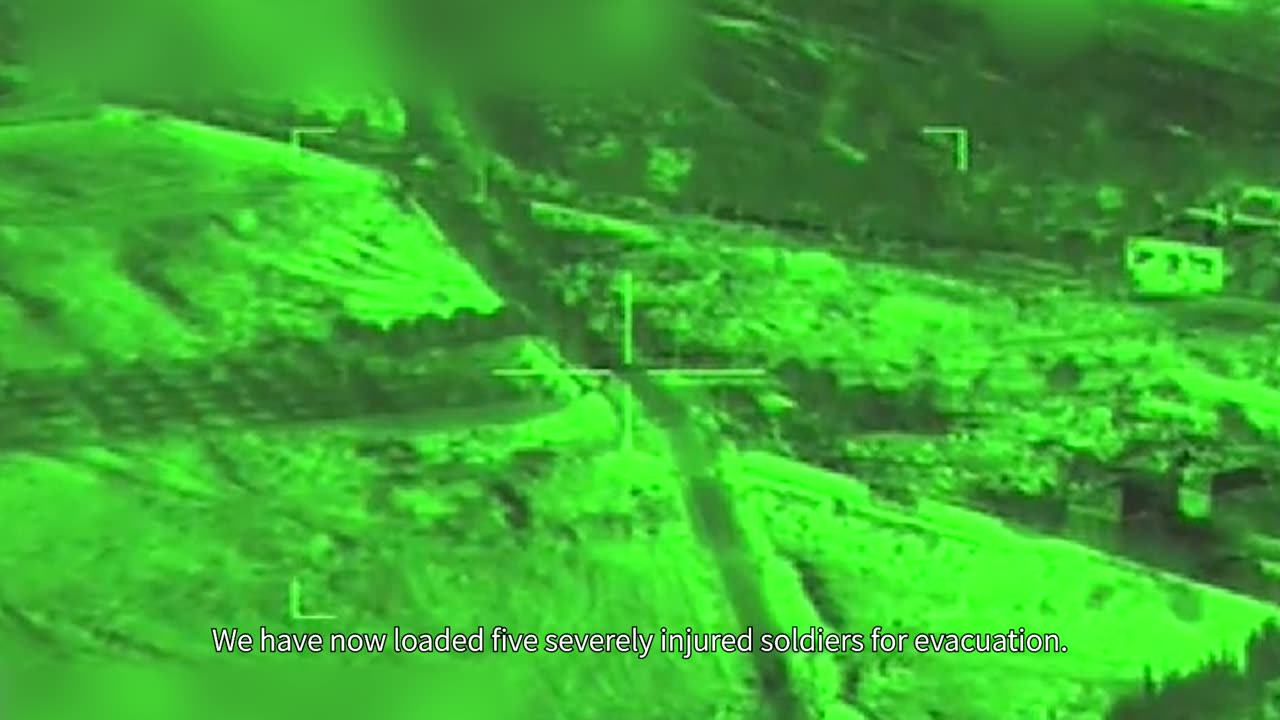 Attached is footage of air support during evacuation of injured soldiers in