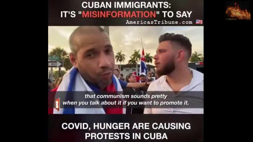 Cuban Immigrants Protest American Communism