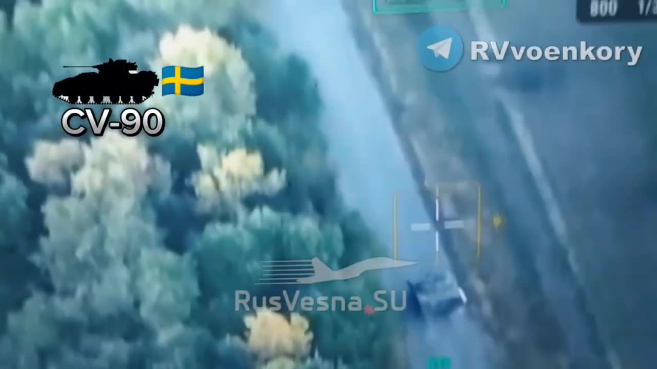 White flag on Swedish BMP CV-90: