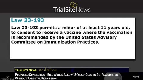 Bill would allow a child of 12 years to get a vaccine without consent of their parent