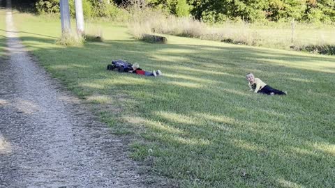 RC Car Tows Boy Along With Ease