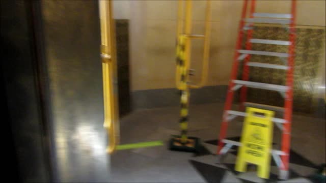 Feb 2012: VINTAGE Montgomery traction elevators at Nebraska State Capitol building, Lincoln NE