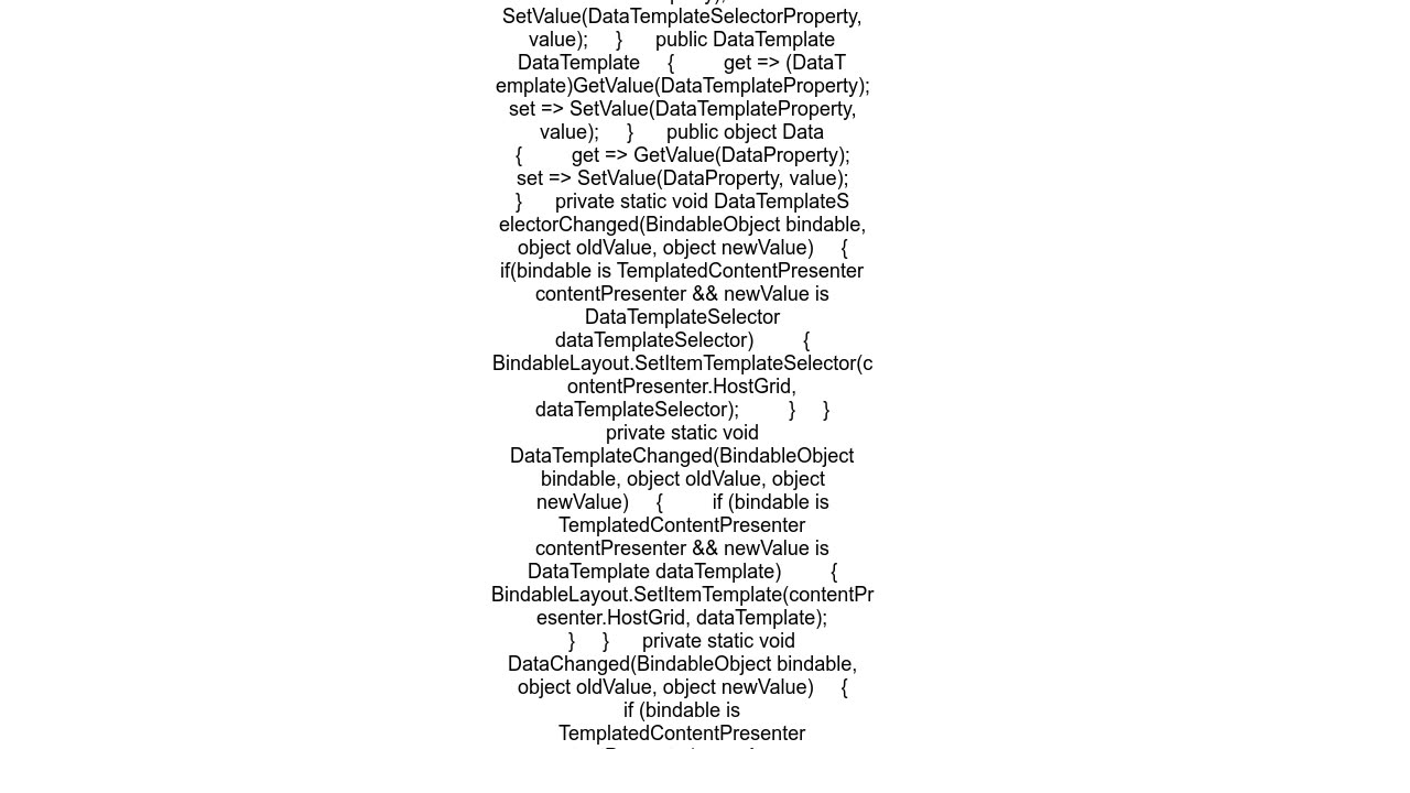 How to present data with binding and DataTemplate -or- ContentControl for MAUI