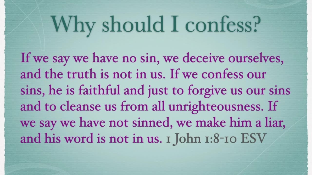 Confession and Absolution 6.1