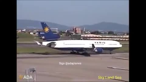 MD-11 Varig PP-VQI pousa em Nagoya vindo do Rio de Janeiro,São Paulo e Los Angeles.