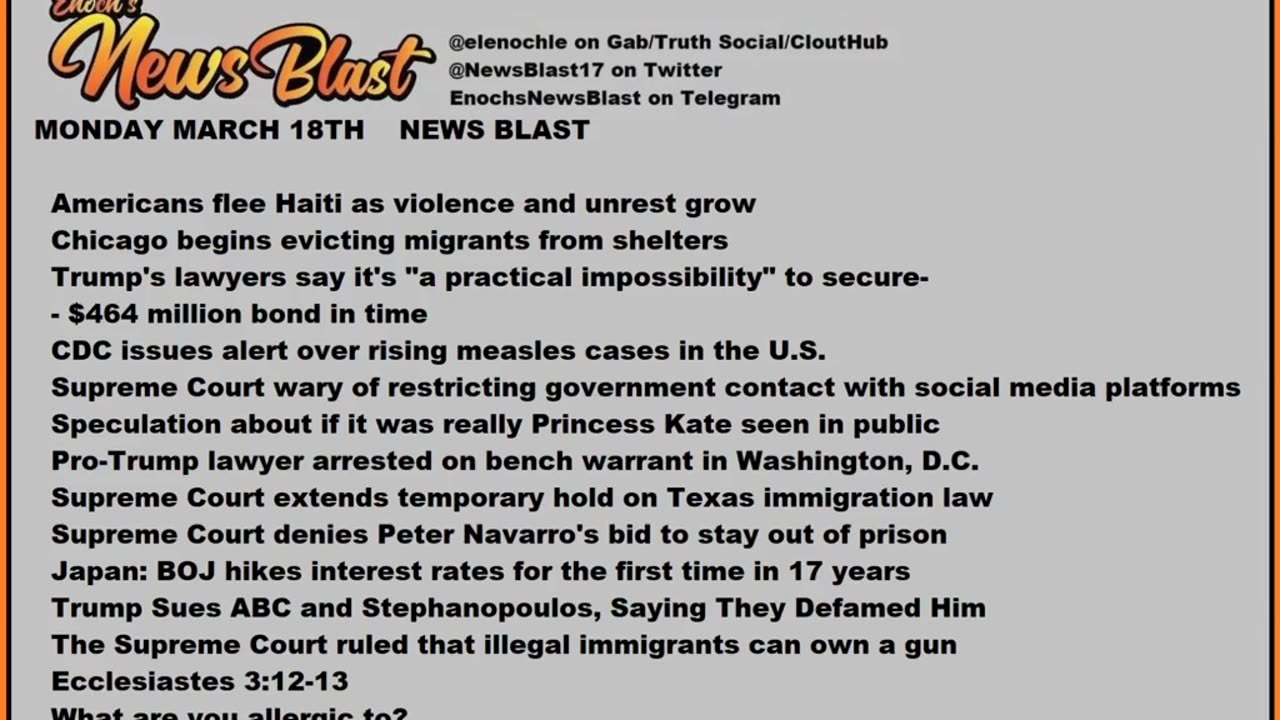 Enoch's News Blast