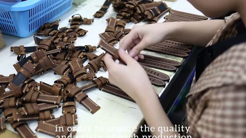 Luxury Handmade Watch Band Genuine Cow Leather Watch Strap With Butterfly Buckle Bracel