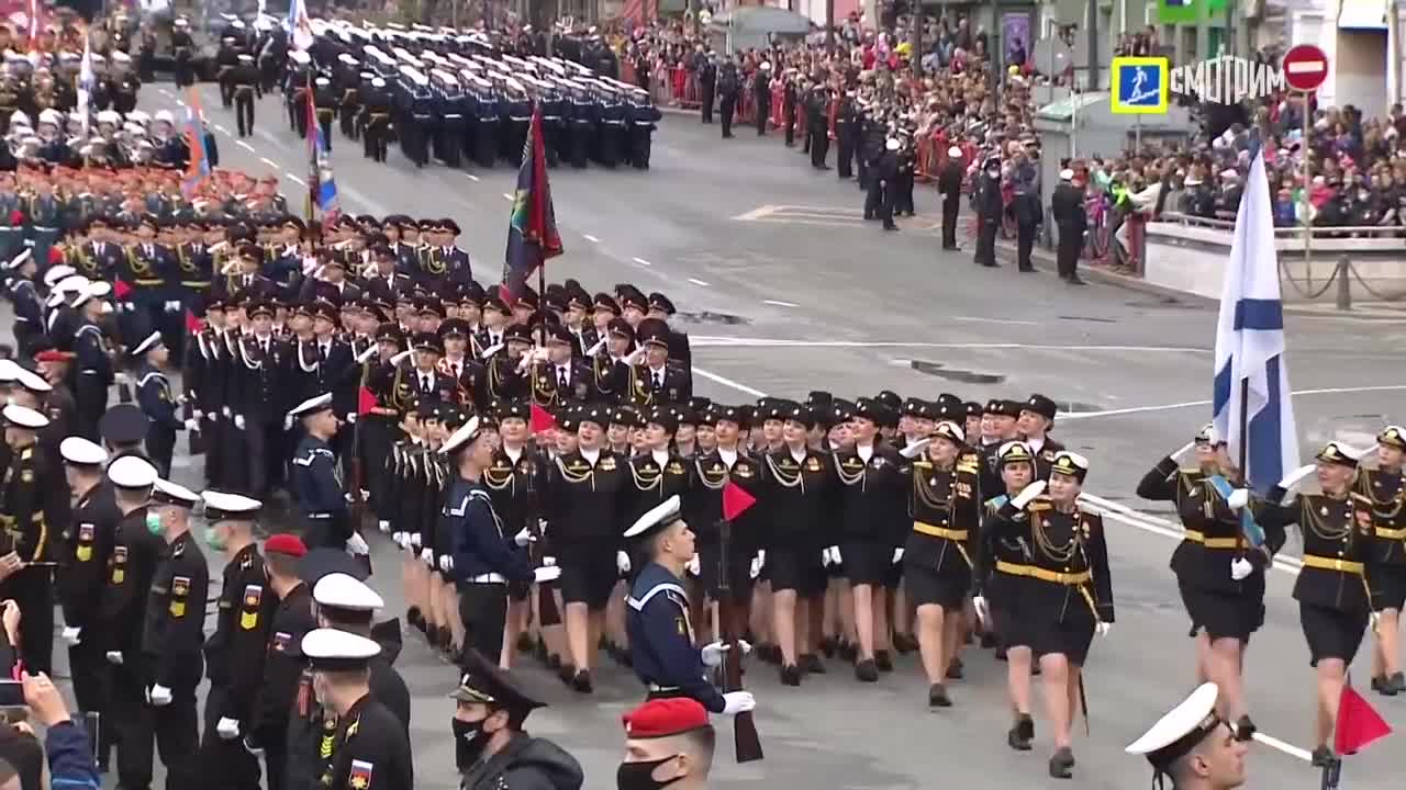 Women in Uniform - Russian Female Soldiers in Victory Parade 2021 compilation (1080P)