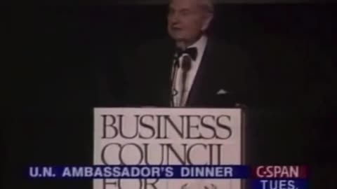 David Rockefeller talking about culling the human herd when it reaches 8 billion in 2020