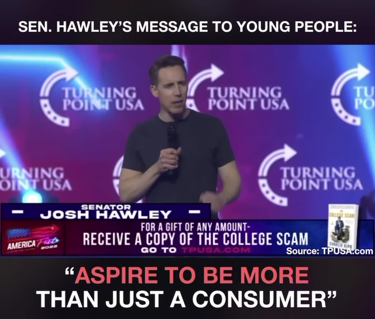 SEN. HAWLEY'S MESSAGE TO YOUNG PEOPLE: