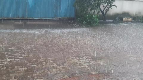 Thunderstorm rain