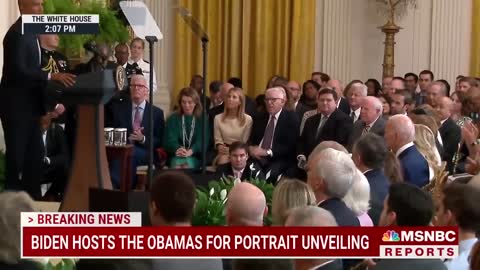 Barack Obama Thanks Biden For 'Faith In Our Democracy' At White House Portrait Unveiling