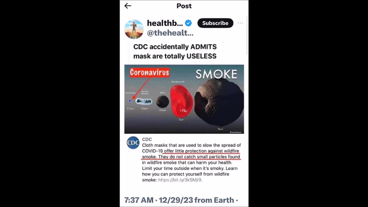 CDC admits masks are useless