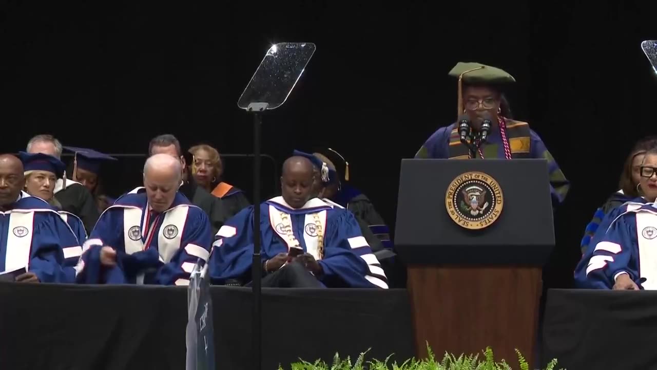 Biden is having difficulty staying seated this morning.