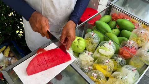 Street fruit stand in Thailand