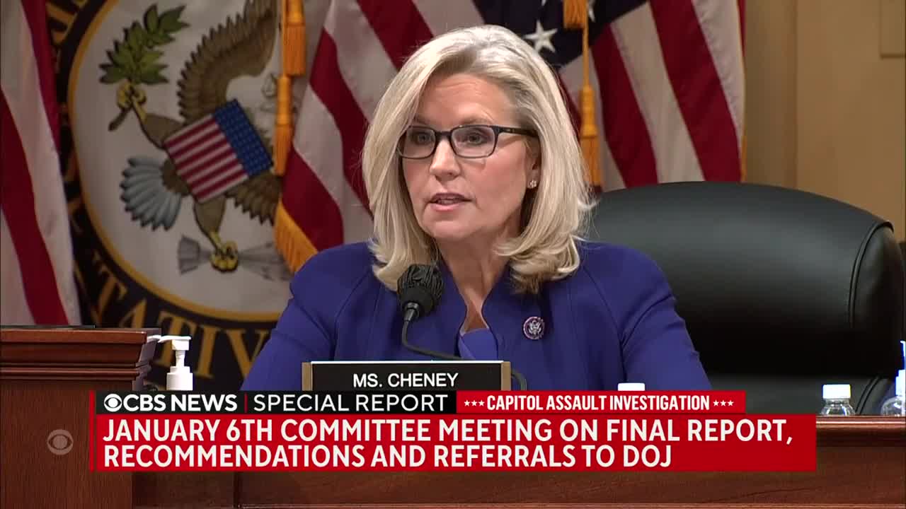 Rep. Liz Cheney, in opening statement, says Trump "is unfit for any office"