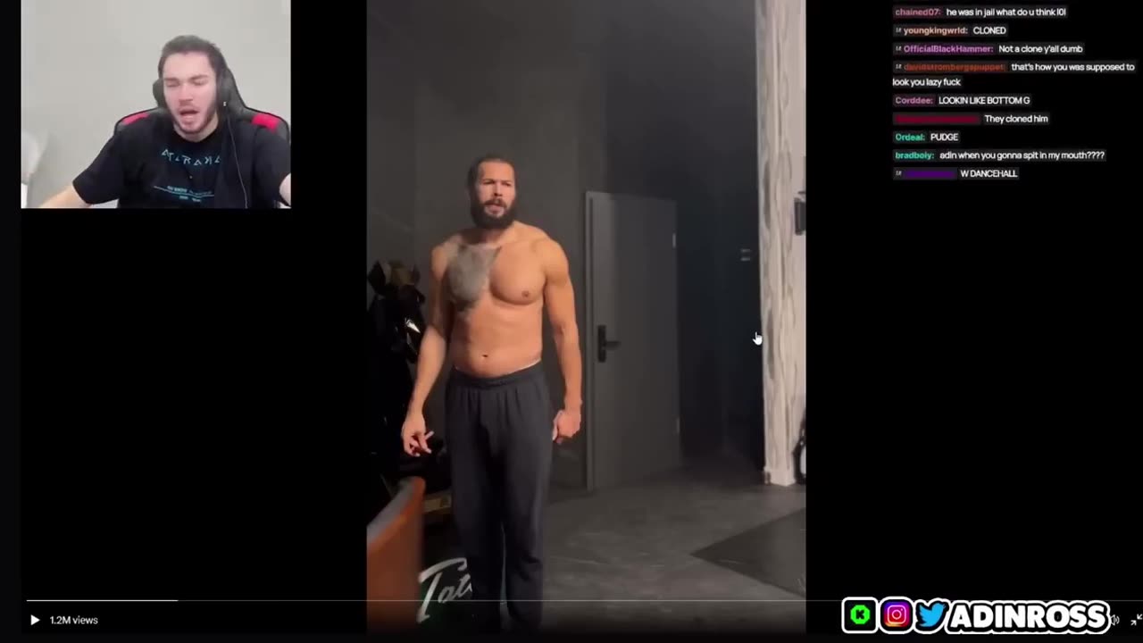 Adin Ross reaction to Andrew Tate being released from Jail