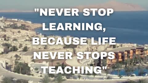 Never stop learning