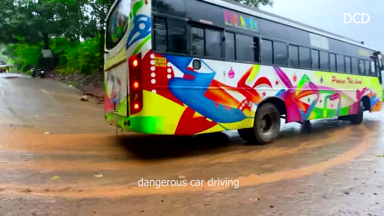 Challenging experience of bus driving on hilly tough roads.