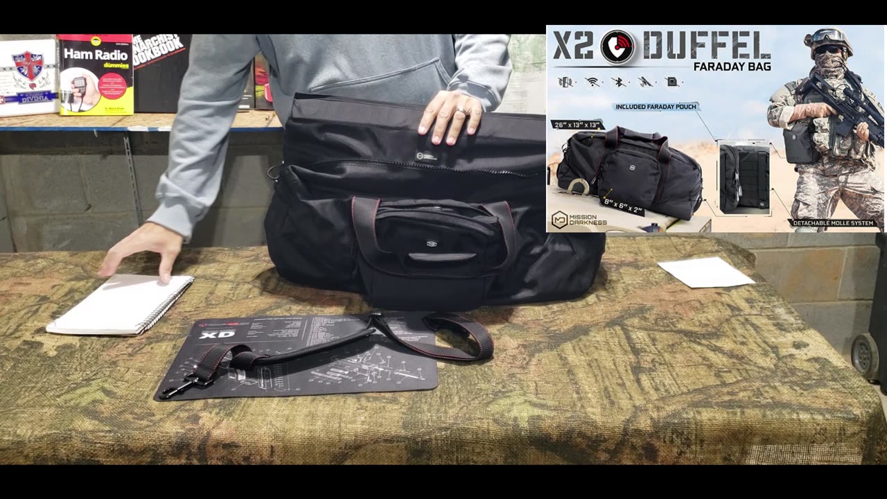 Gear Review Mission Darkness X2 Faraday Duffel Bag + Detachable MOLLE Faraday Pouch Gen 2