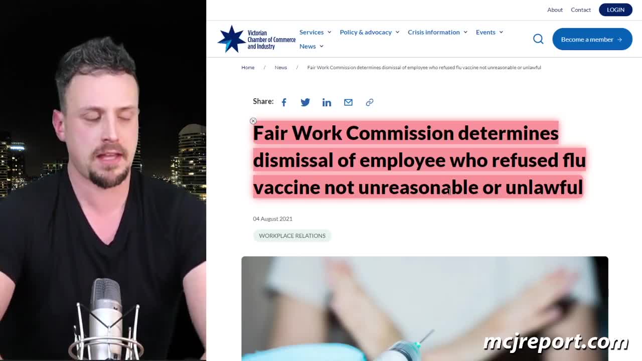 MORGAN C JONAS: Fairwork Commission Backflips on Workers Rights