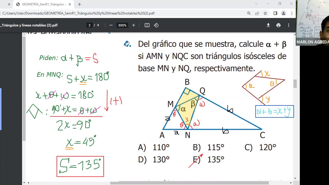 PAMER SEMESTRAL ESCOLAR 2022 | Semana 16 | Geometría