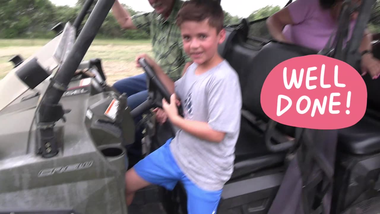 LEARNING HOW TO DRIVE ON THE FARM