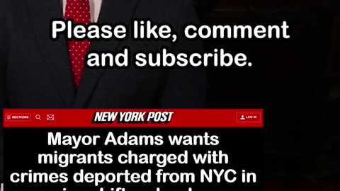 Eric Adams Wants Criminal Migrants Deported from NYC, Dares Progressives to Cancel Him