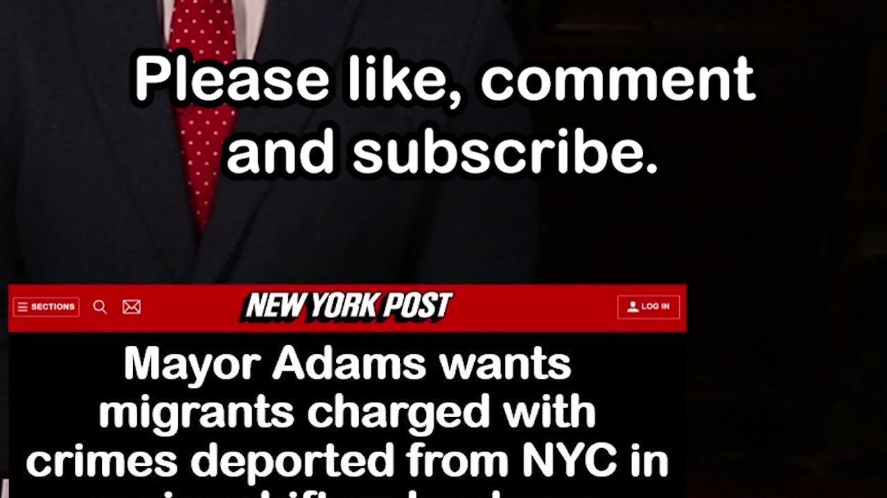 Eric Adams Wants Criminal Migrants Deported from NYC, Dares Progressives to Cancel Him