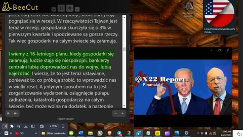 X22 RAPORT🔴🔴🔴odc. 3057a - [WEF] przyspiesza swój plan, Patrioci łapią w pułapkę [JB] [CB] [WEF]