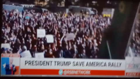 TRUMP AT RALLY IN MONTGOMERY TEXAS"SHELVES R BARE" COMMS