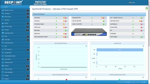 SecPoint Protector UTM Firewall V64 Safe DNS Server