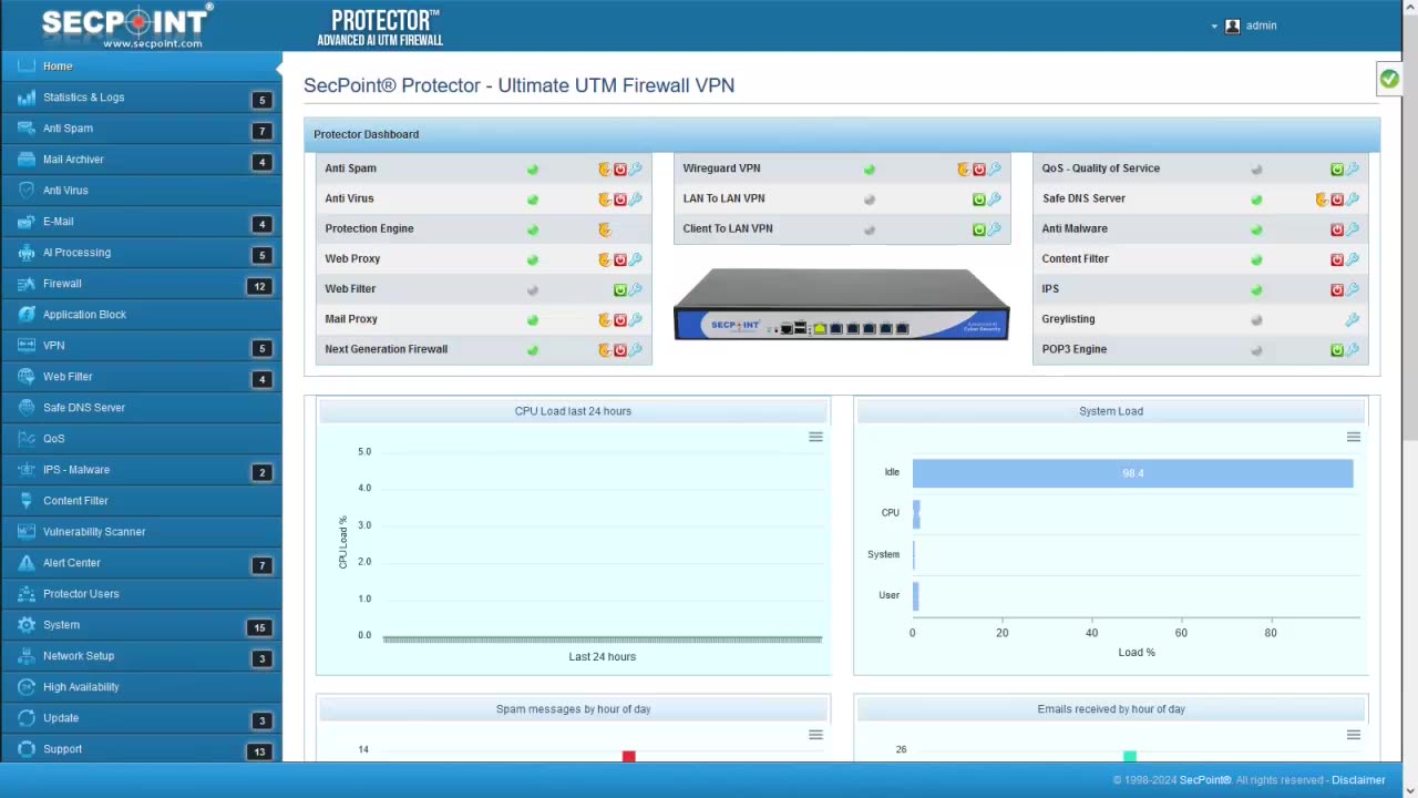 SecPoint Protector UTM Firewall V64 Safe DNS Server