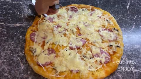 Your loved ones will be delighted!!! 😋 delicious PIZZA in five minutes