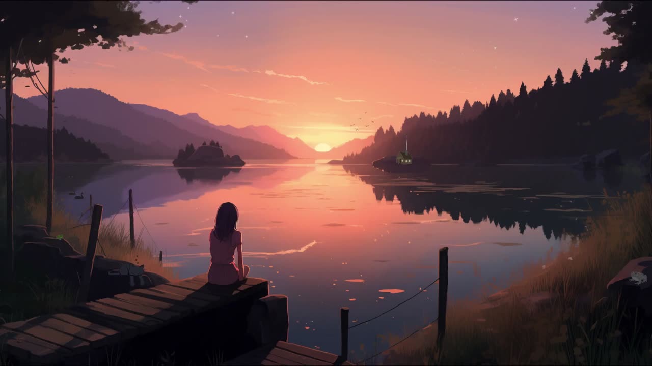 Lake Whispers: Evening LoFi for Relaxation and Focus