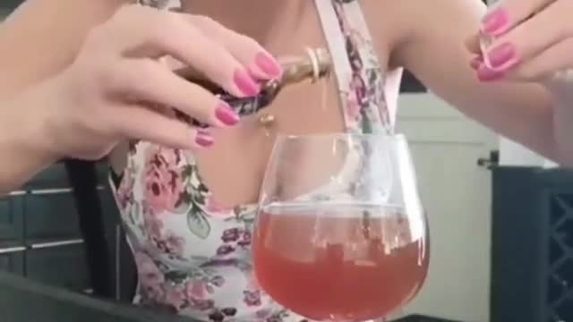 distracted woman drinks the poison she made for her husband