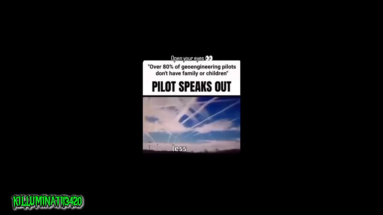 Most CHEMTRAIL PILOTS HARDENED TO HUMANITY - HEARTLESS BASTARDS! 💀