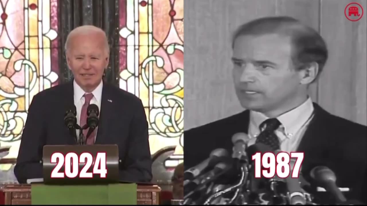 Biden about his civil rights involvement now and then. WTH?