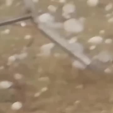 Hail in China !