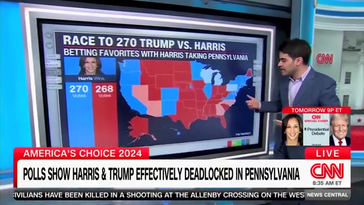 CNN Polling Expert Gives Kamala Harris Bad News after Fatal Mistake