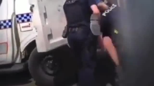 Aussie Police 'Kidnap' Woman & Stuff Her in A Paddy Wagon Over COVID