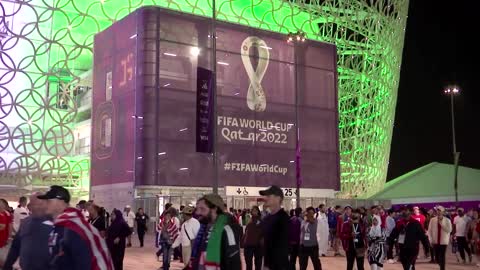 USA, Wales fans celebrate after World Cup draw