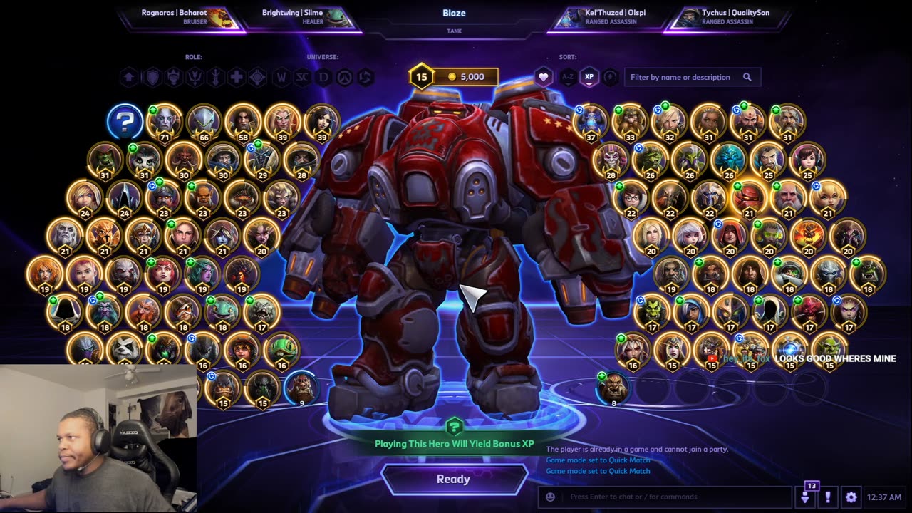 Heroes of the Storm: discord squad. Friday night fun.