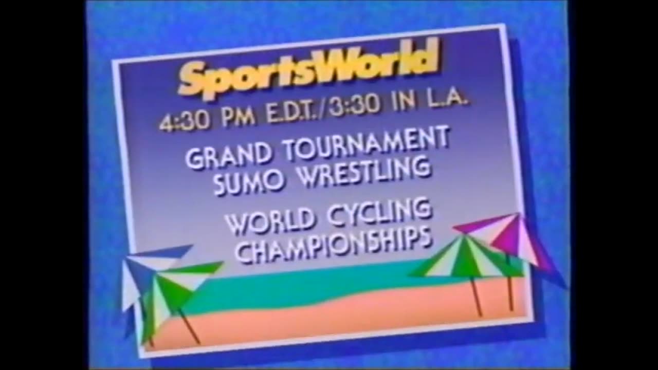 July 6, 1986 - Promos for 'Baseball Game of the Week' & 'Sportsworld'