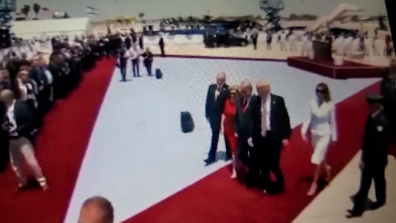 Joseph Martelli Donald Trumps wife pushing his hand away