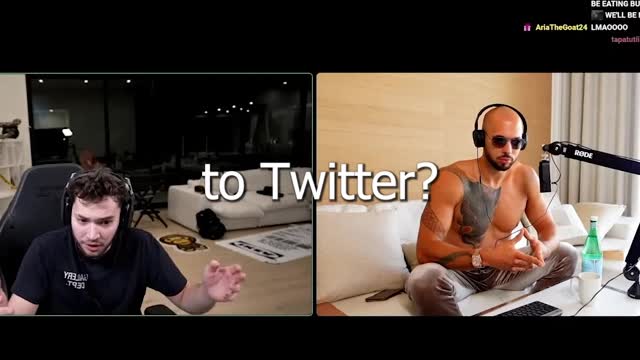 Andrew Tate pranks Adin Ross