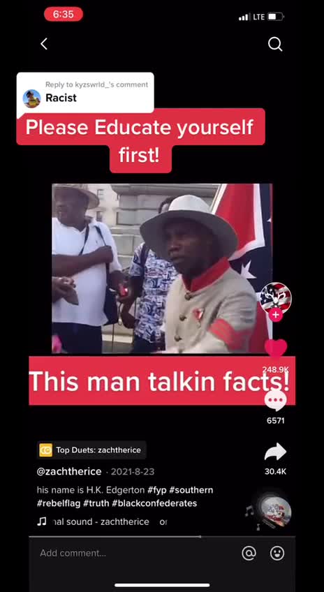 Confederate black dude